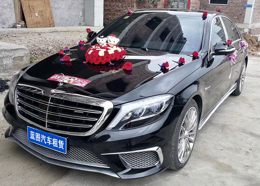 Guangzhou Wedding Rental Mercedes S500/LS450L Wedding Rental Car