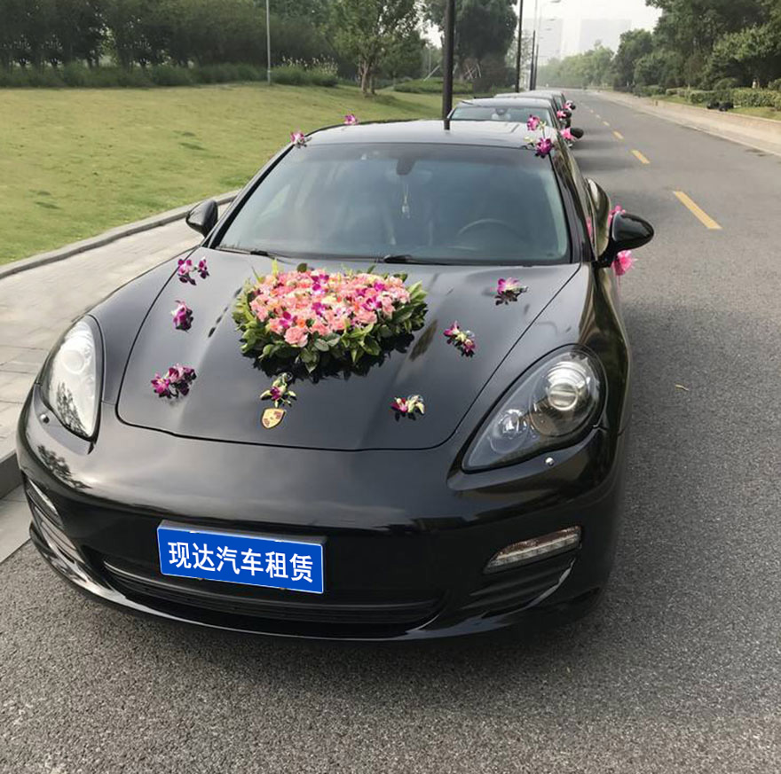 Guangzhou wedding rental Porsche Panamera wedding sports car float