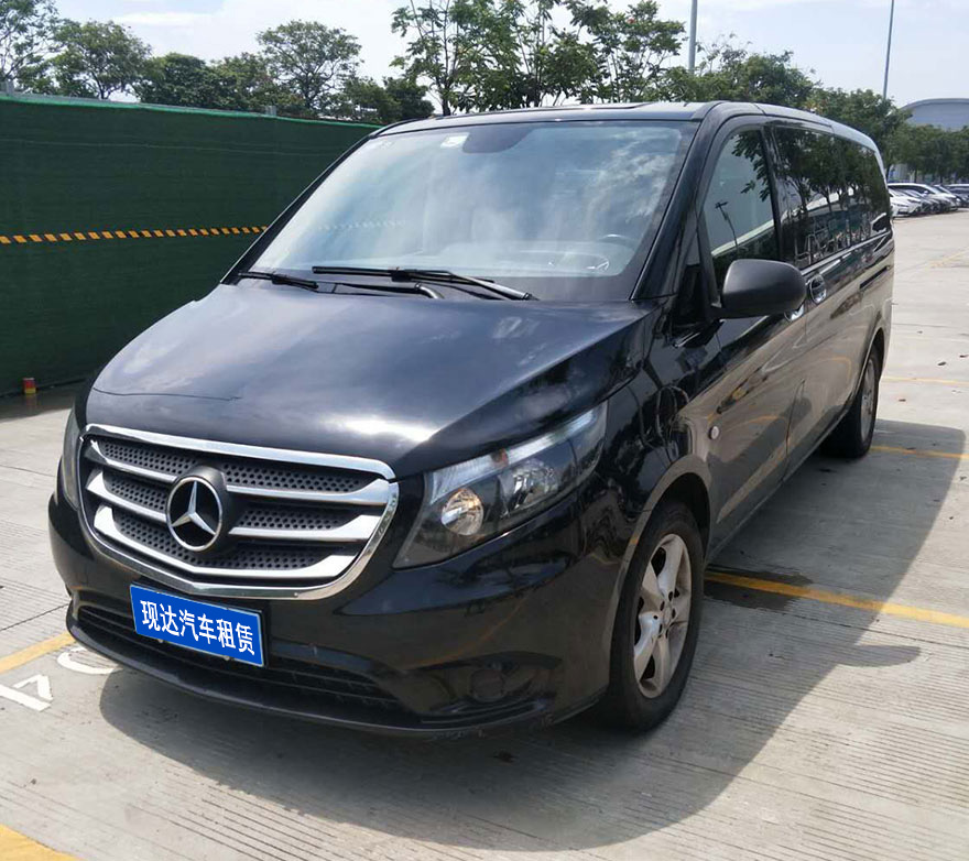 Guangzhou Rental Mercedes Benz Vito Luxury Electric Door Business Vehicle Rental Charter