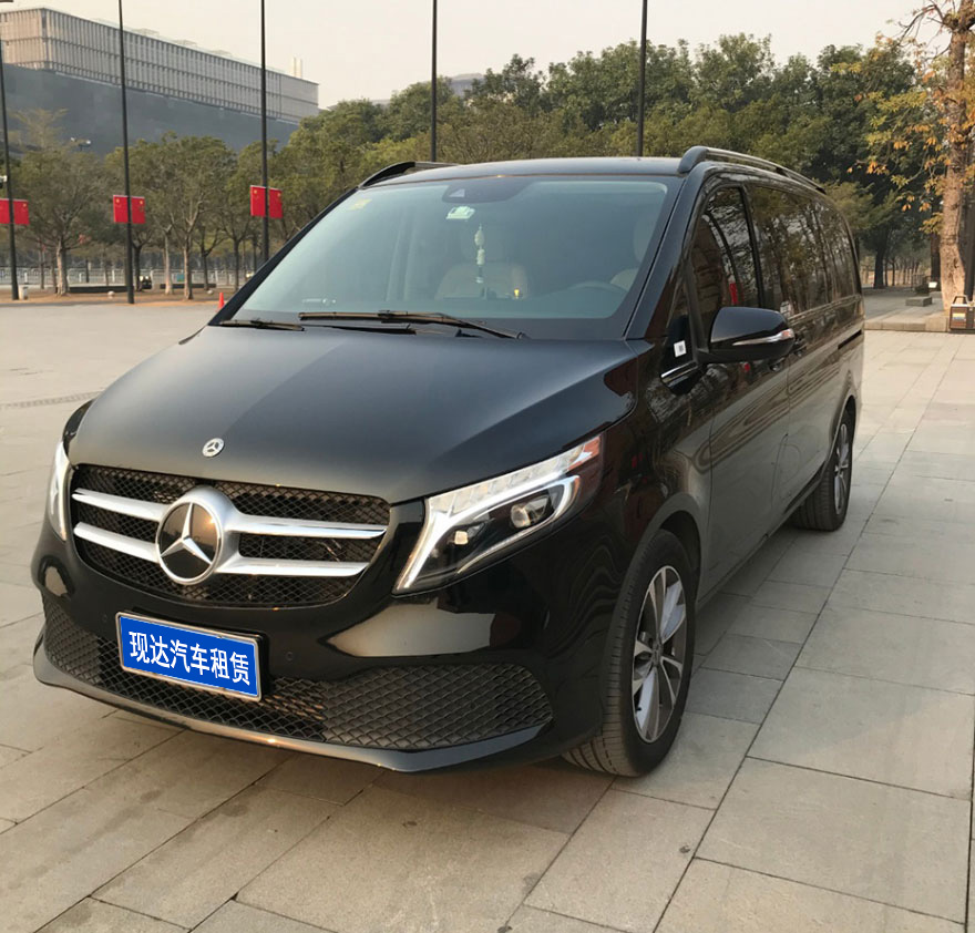 Renting the latest Mercedes Benz V260L luxury dual electric door 7-seater MPV from Guangzhou,Guangdong