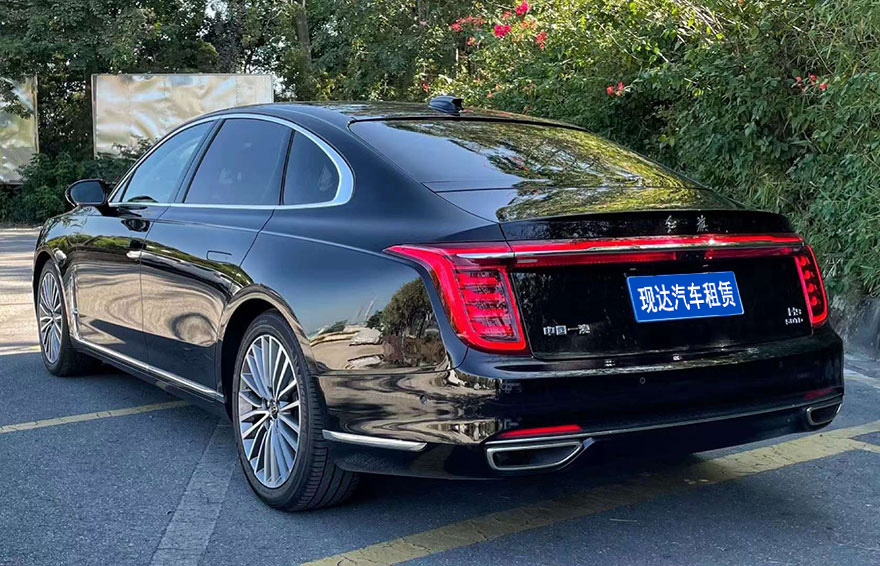 Rent Hongqi H9 sedan from Guangzhou Rental Company in China