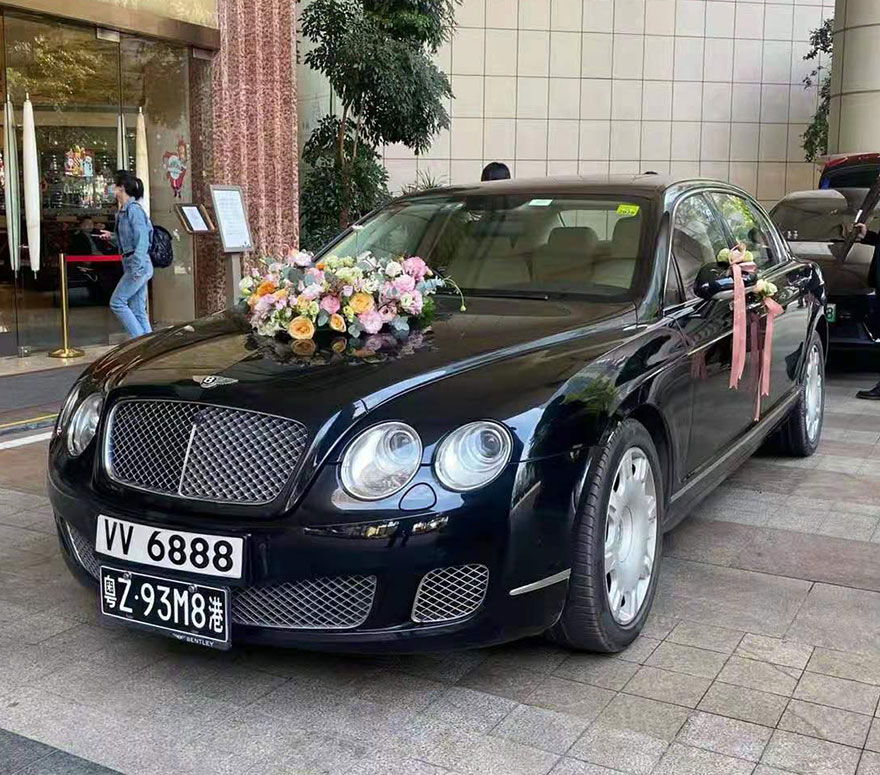 Guangzhou Wedding Rental Bentley Flying Spur/Mulsanne Wedding Fleet Rental