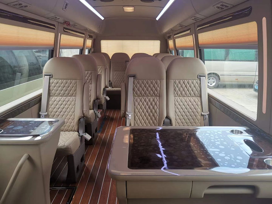 Guangzhou Tianhe District with driver rental Coaster luxury minibus rental company