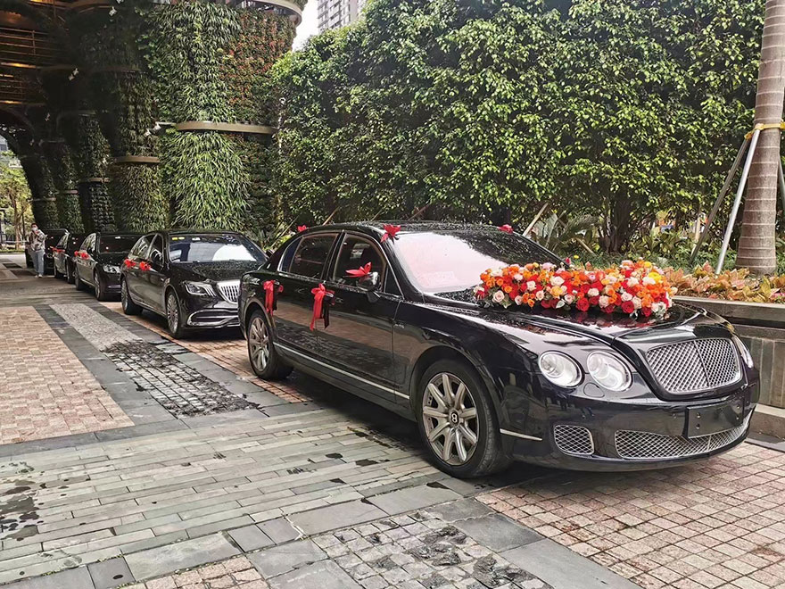 Guangzhou Rental Bentley Flying Wedding Car Rental Company