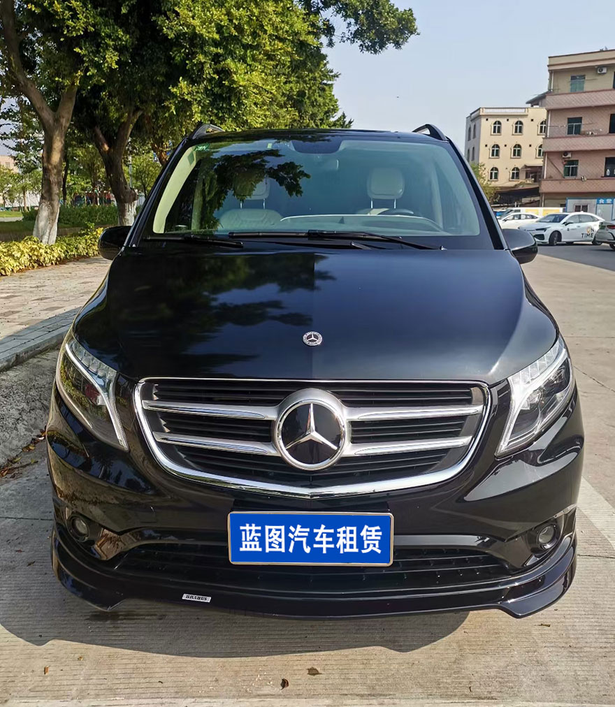 Reception with driver rental in Guangzhou,Guangdong,China,Mercedes Benz luxury 7-seater business car rental