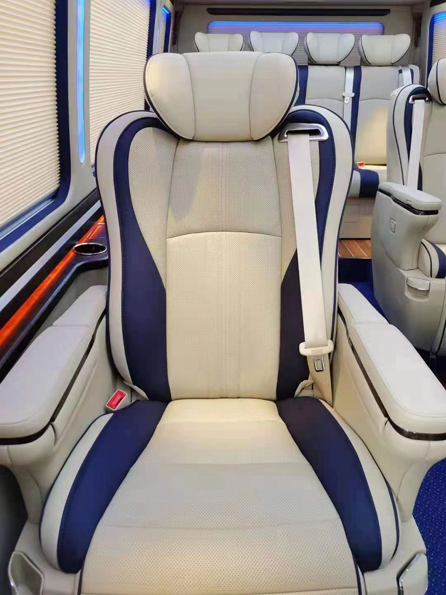 Rent a 12 seater super luxury Toyota Coaster minibus with a driver in the urban area of Guangzhou, Guangdong